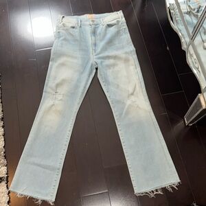 Mother The Hustler Ankle Fray NWOT size 30.